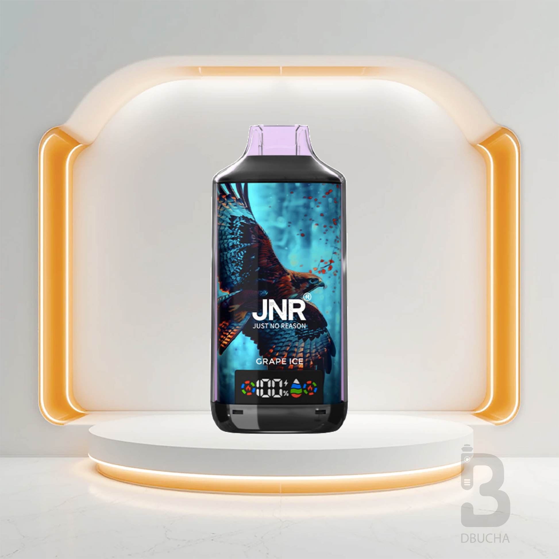 Jednorazówki - E papieros - Polska - JNR - Falcon X - 18K - Grape Ice - Najtańsze