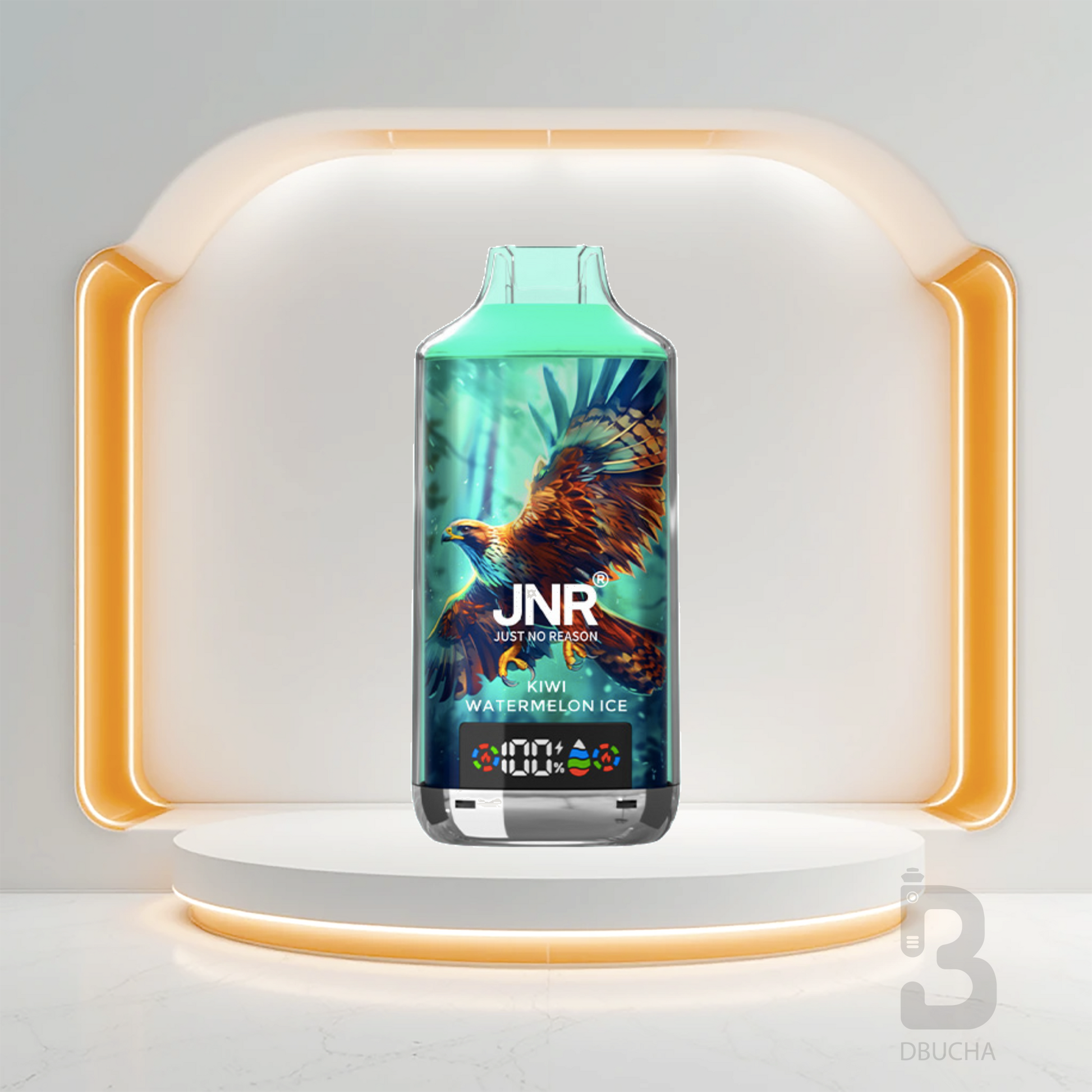 Jednorazówki - E papieros - Polska - JNR - Falcon X - 18K - Kiwi Watermelon Ice - Najtańsze