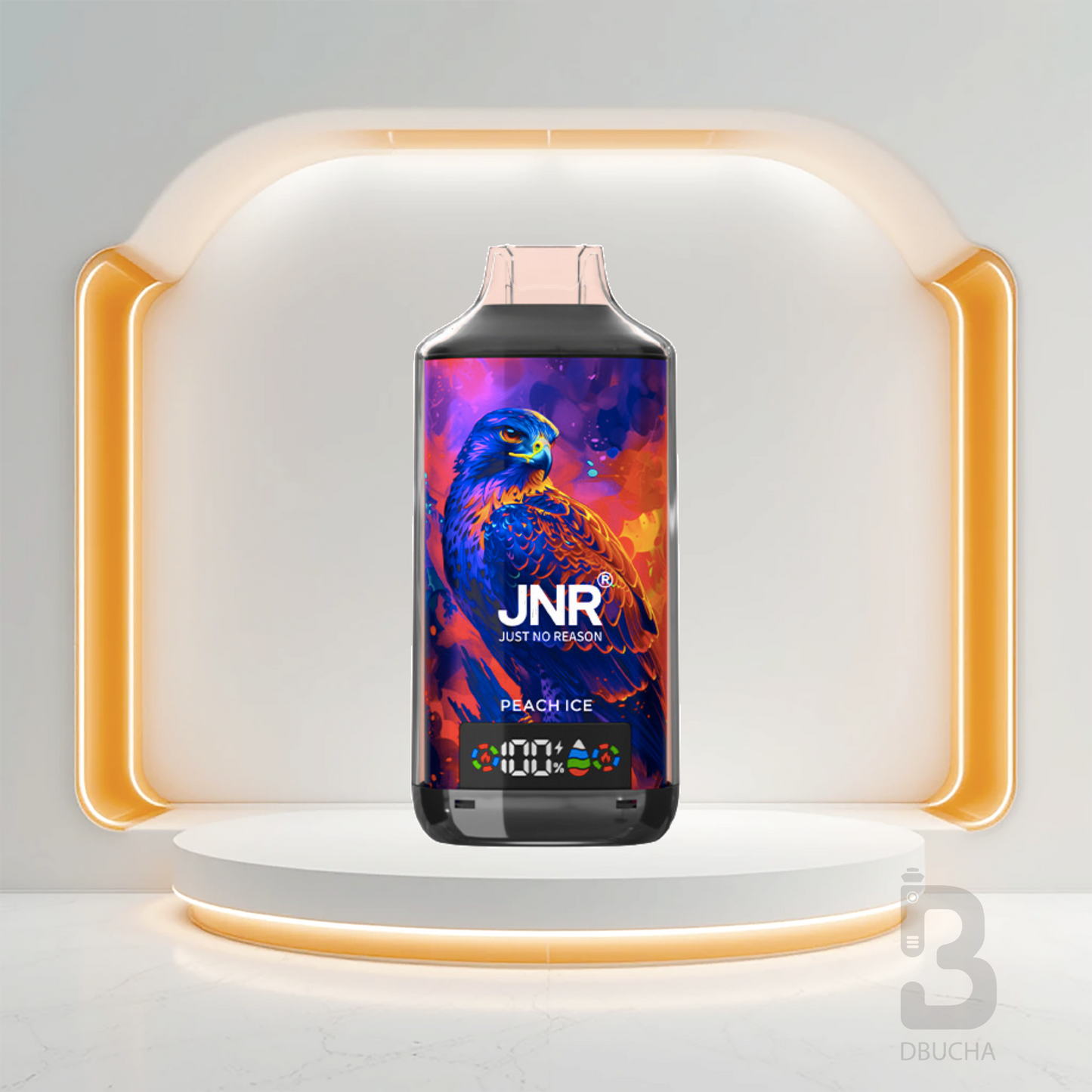 Jednorazówki - E papieros - Polska - JNR - Falcon X - 18K - Peach Ice - Najtańsze