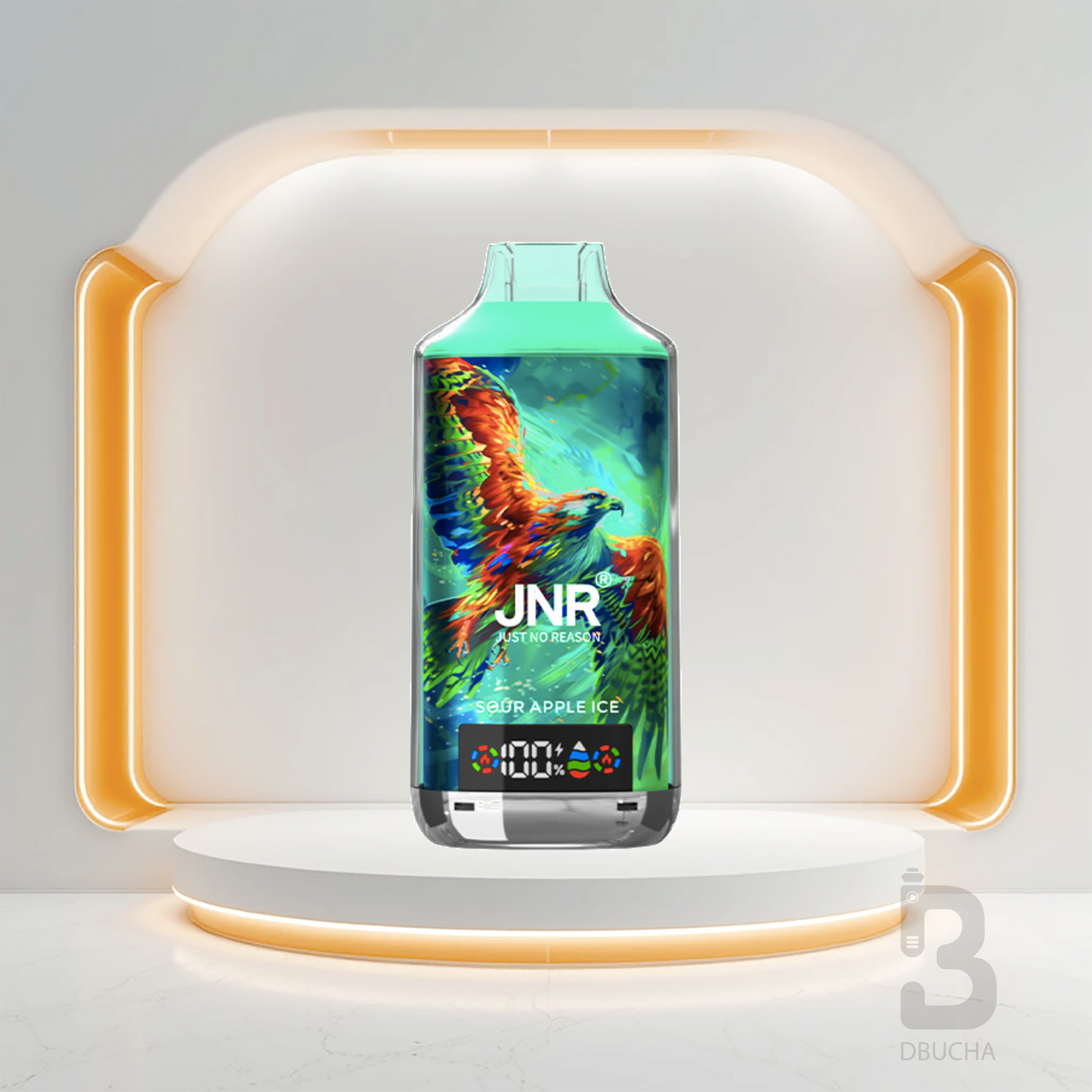 Jednorazówki - E papieros - Polska - JNR - Falcon X - 18K - Sour Apple Ice - Najtańsze