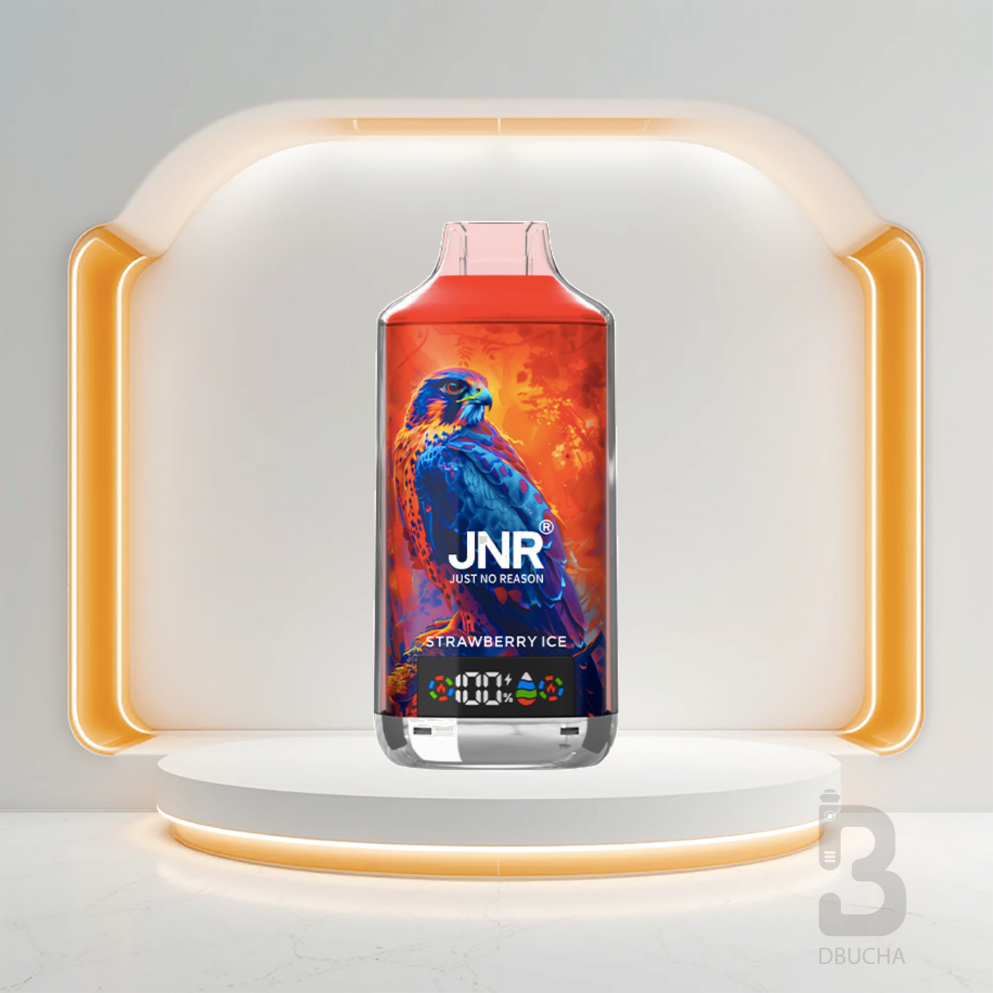 Jednorazówki - E papieros - Polska - JNR - Falcon X - 18K - Strawberry Ice - Najtańsze