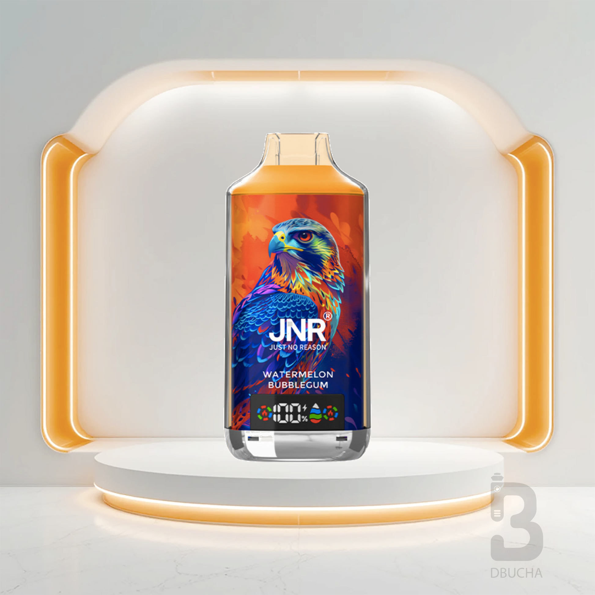 Jednorazówki - E papieros - Polska - JNR - Falcon X - 18K - Watermelon Bubblegum - Najtańsze