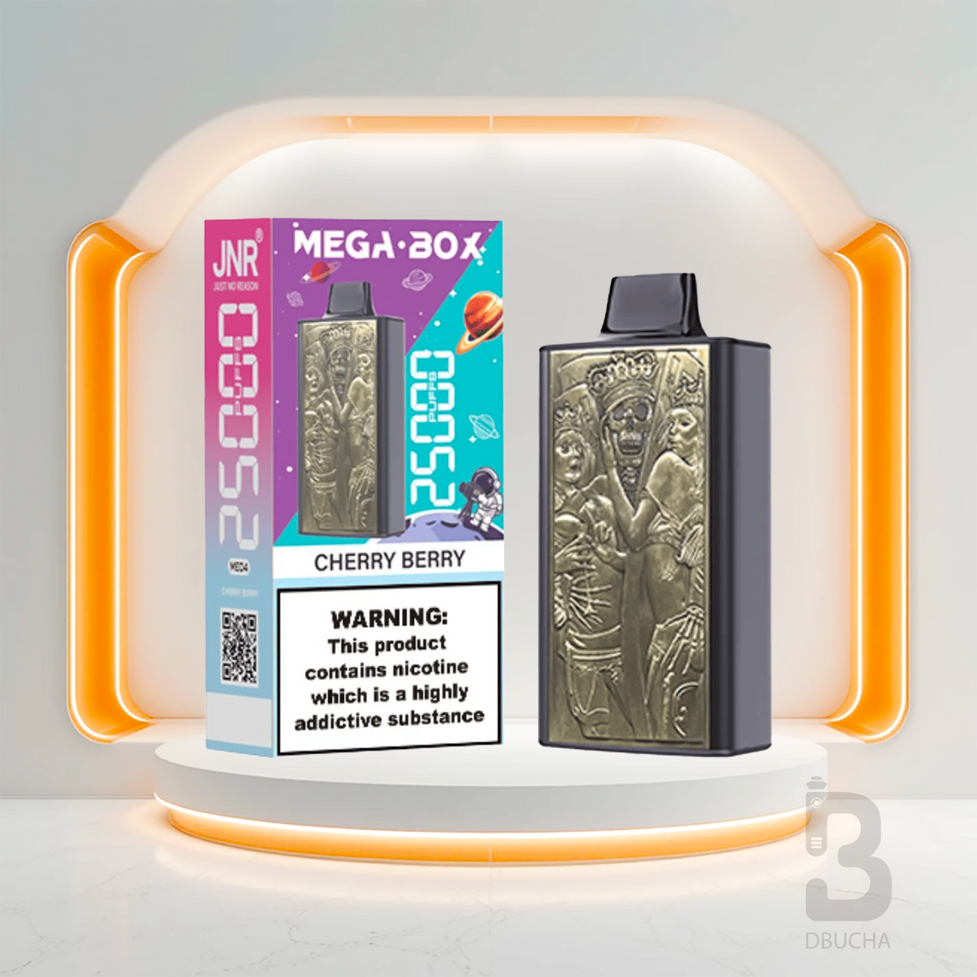Jednorazówki - E papieros - Polska - JNR - Mega Box - 25K - Cherry Berry - Najtańsze