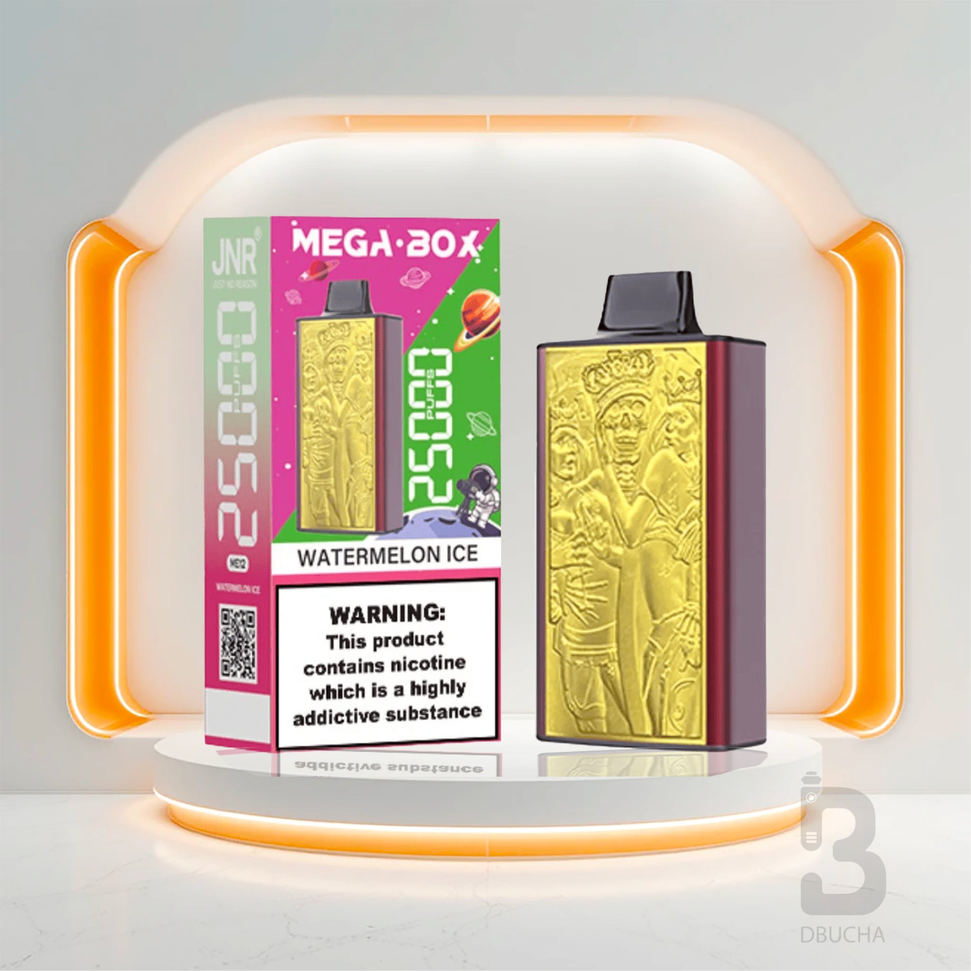 Jednorazówki - E papieros - Polska - JNR - Mega Box - 25K - Watermelon Ice - Najtańsze