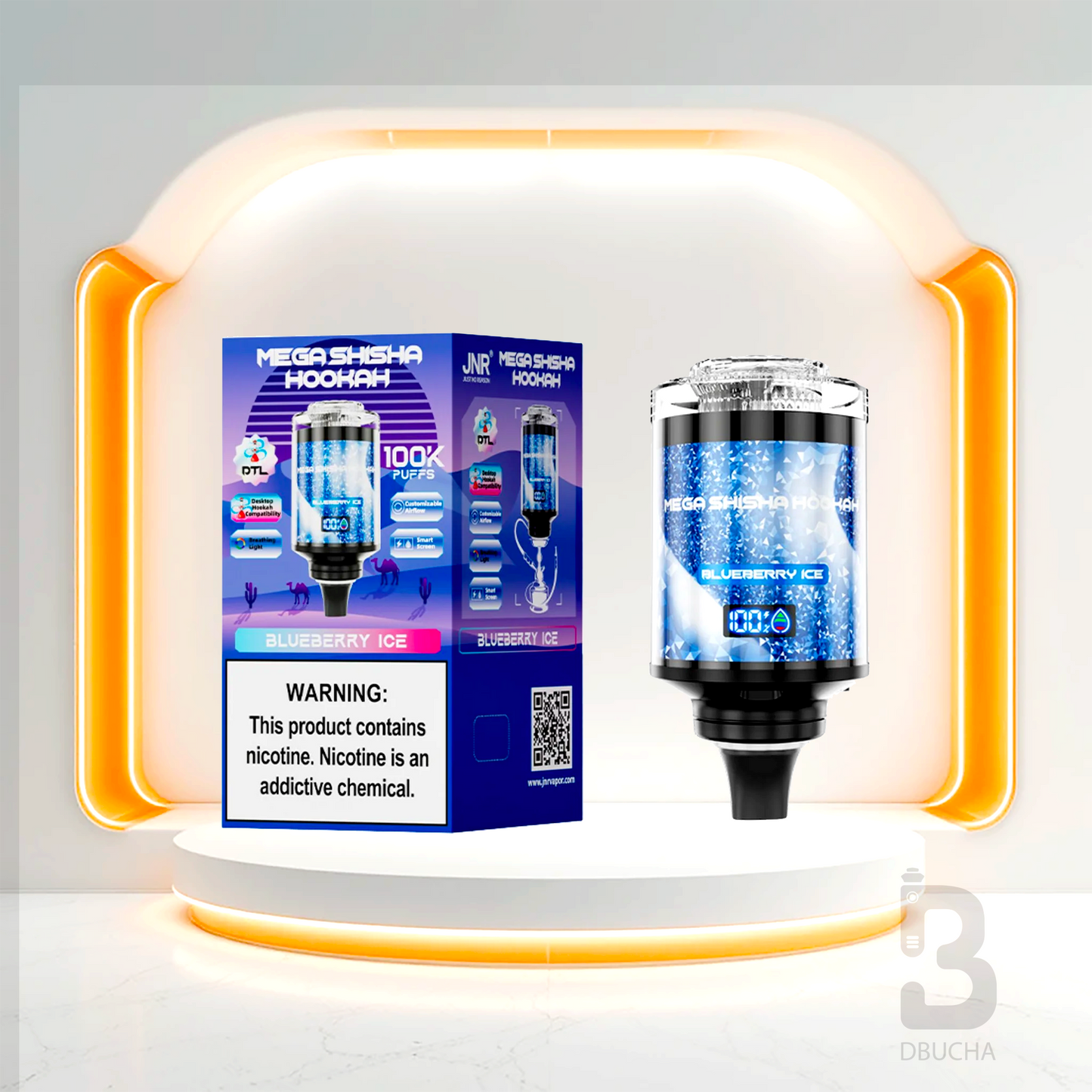 JNR - Mega Shisha Hookah - 100K  - 2% nikotyny - Głowica do shishy Elektrycznej