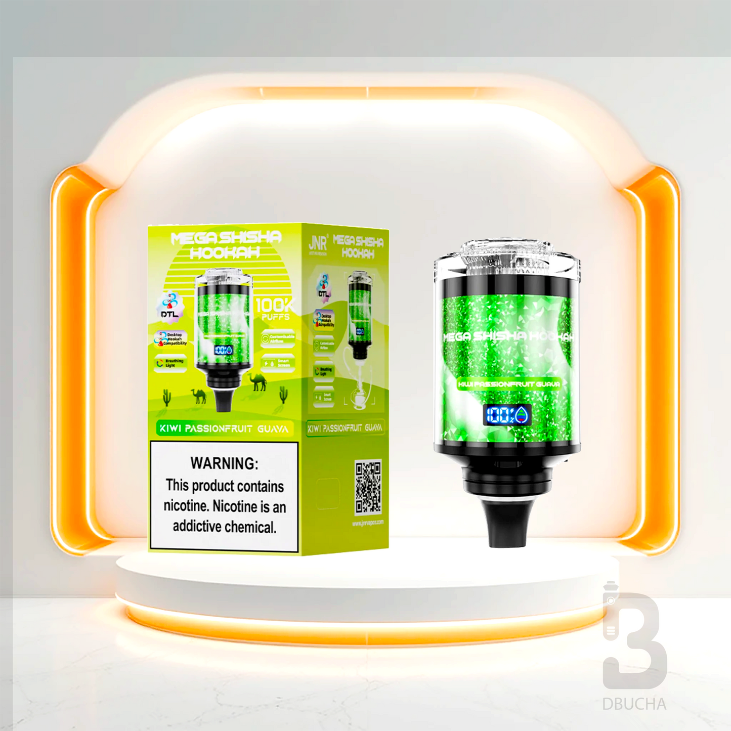 JNR - Mega Shisha Hookah - 100K  - 2% nikotyny - Głowica do shishy Elektrycznej
