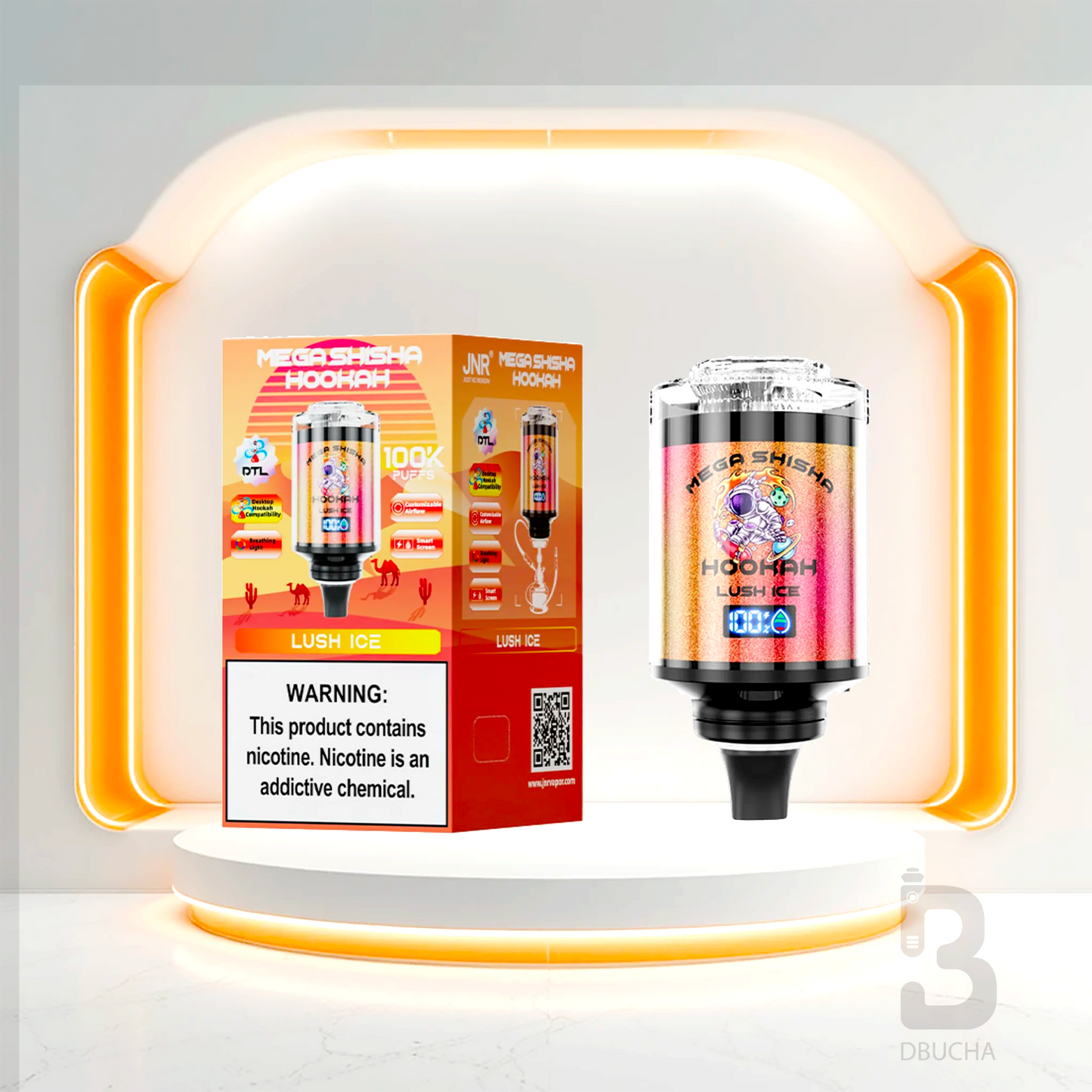 JNR - Mega Shisha Hookah - 100K  - 2% nikotyny - Głowica do shishy Elektrycznej
