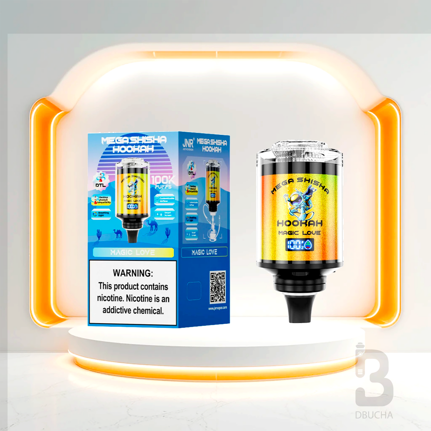 JNR - Mega Shisha Hookah - 100K  - 2% nikotyny - Głowica do shishy Elektrycznej
