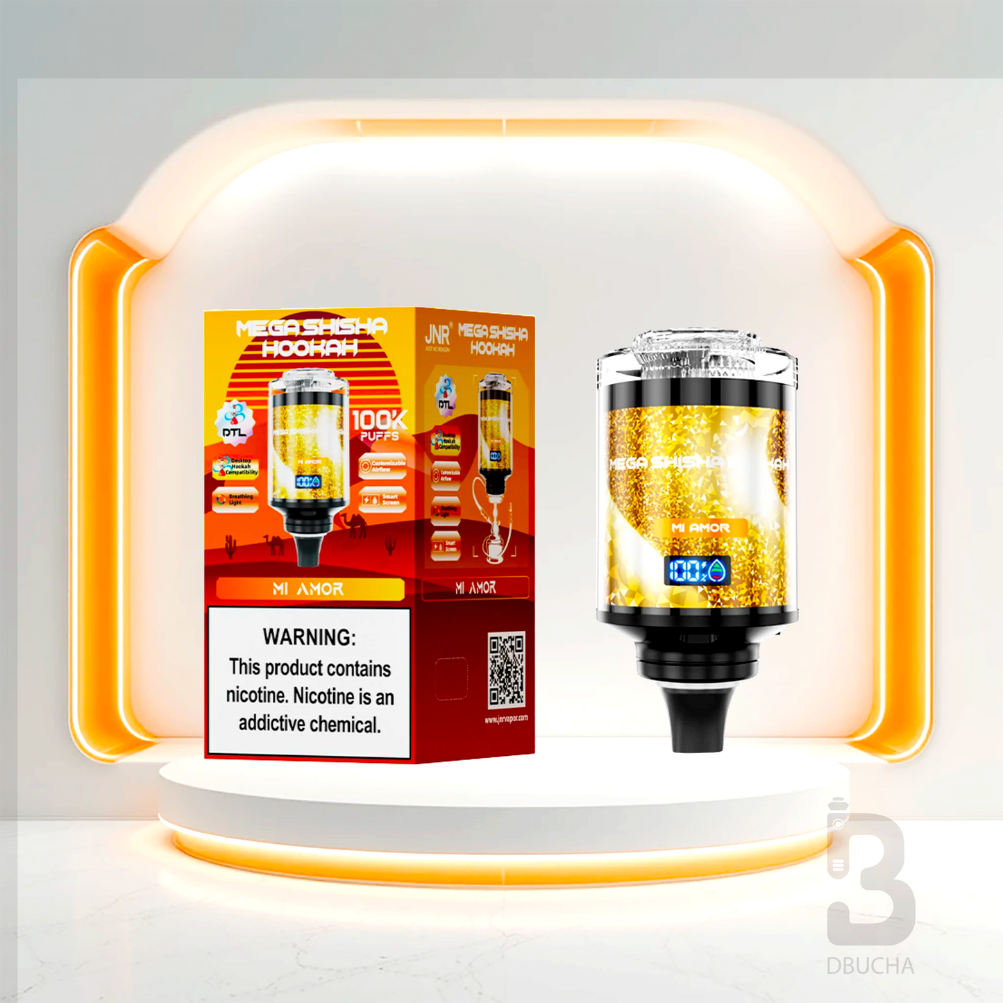 JNR - Mega Shisha Hookah - 100K  - 2% nikotyny - Głowica do shishy Elektrycznej