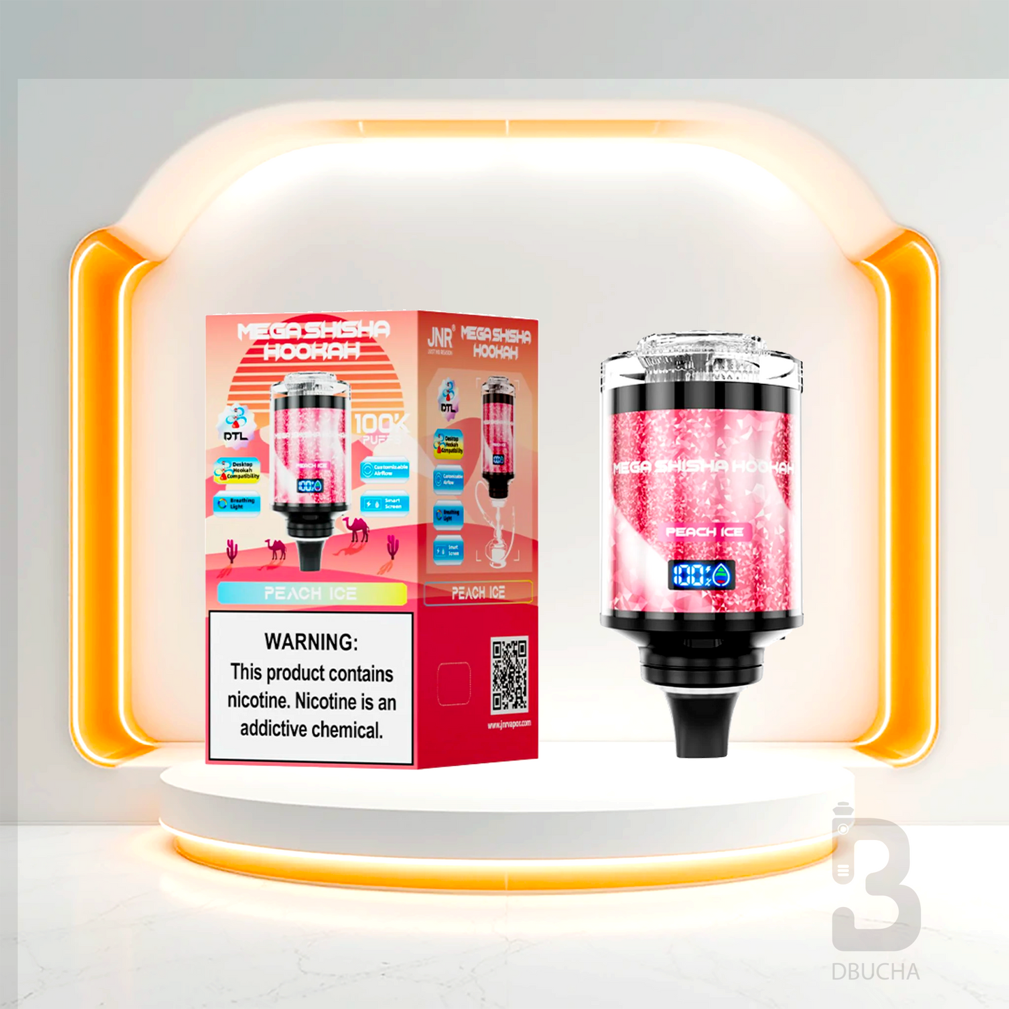 JNR - Mega Shisha Hookah - 100K  - 2% nikotyny - Głowica do shishy Elektrycznej