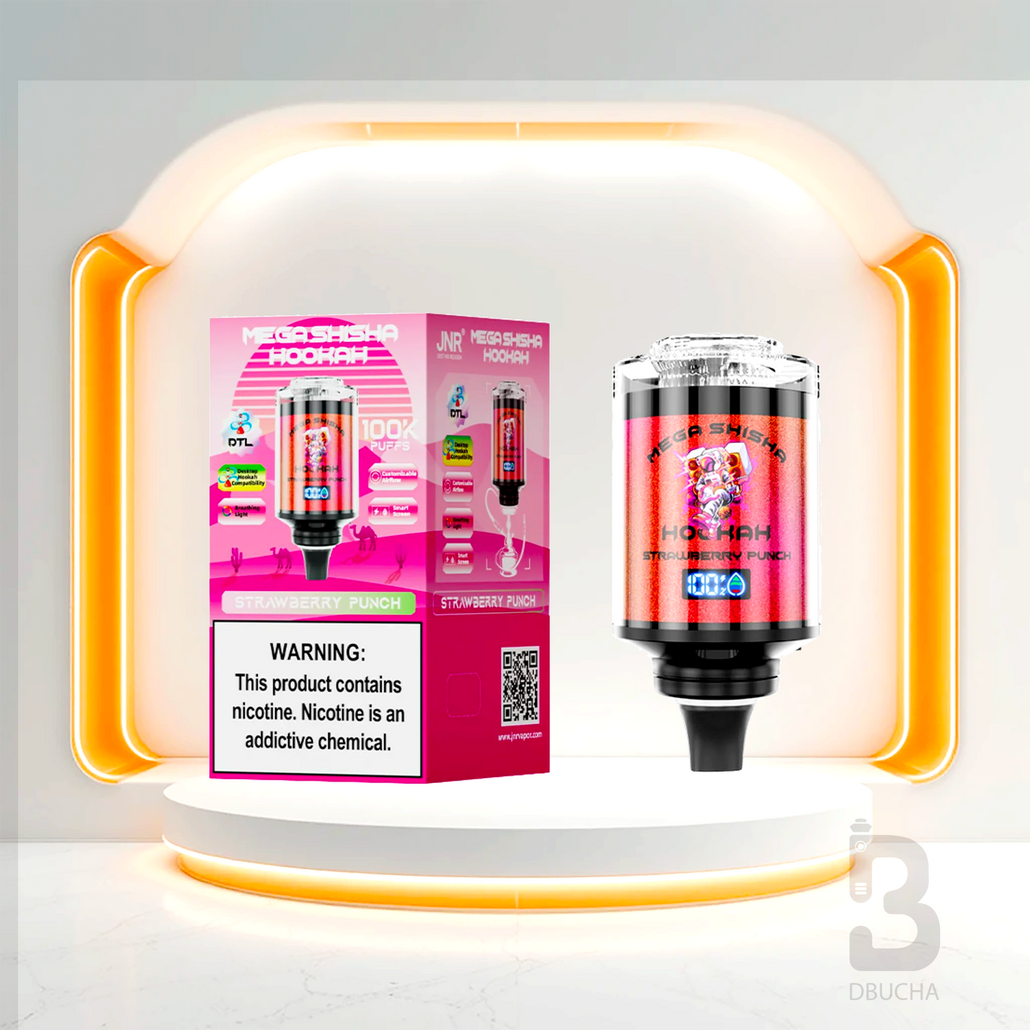 JNR - Mega Shisha Hookah - 100K  - 2% nikotyny - Głowica do shishy Elektrycznej