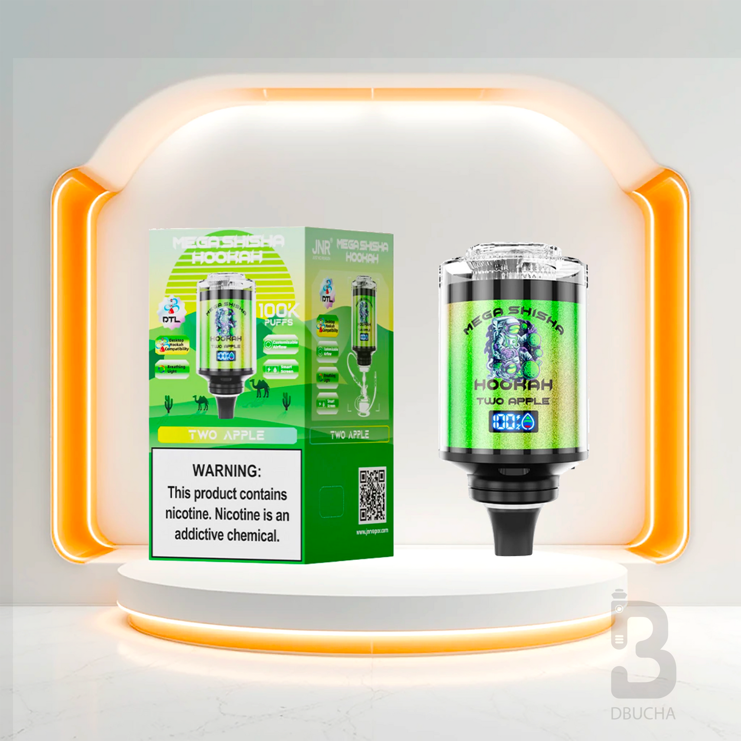 JNR - Mega Shisha Hookah - 100K  - 2% nikotyny - Głowica do shishy Elektrycznej