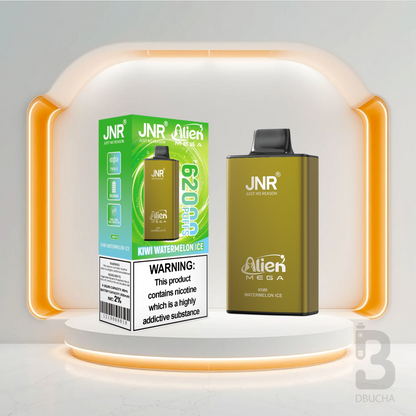 Jednorazówki - E papieros - JNR Alien Mega - 62K buchów - Kiwi Watermelon Ice - Najtańsze