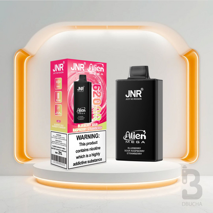 Jednorazówki - E papieros - JNR Alien Mega - 62K buchów - Blueberry Sour Raspberry Strawberry - Najtańsze
