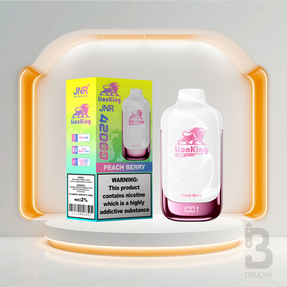 Jednorazówki - E papieros - JNR LionKing - 42K buchów - Peach Berry  - Najtańsze