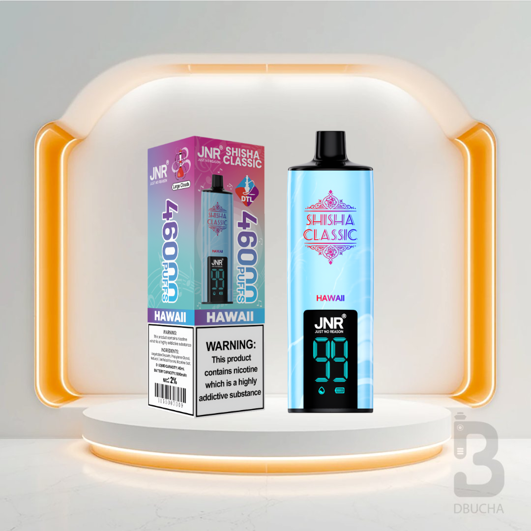 Jednorazówki - E papieros - JNR Shisha Classic- 46K buchów - Hawaii  - Najtańsze