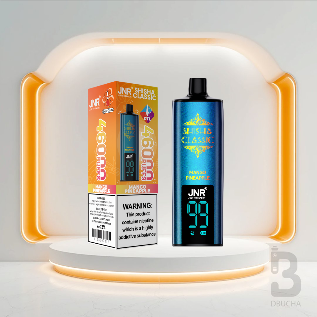 Jednorazówki - E papieros - JNR Shisha Classic- 46K buchów - Mango Pineapple  - Najtańsze