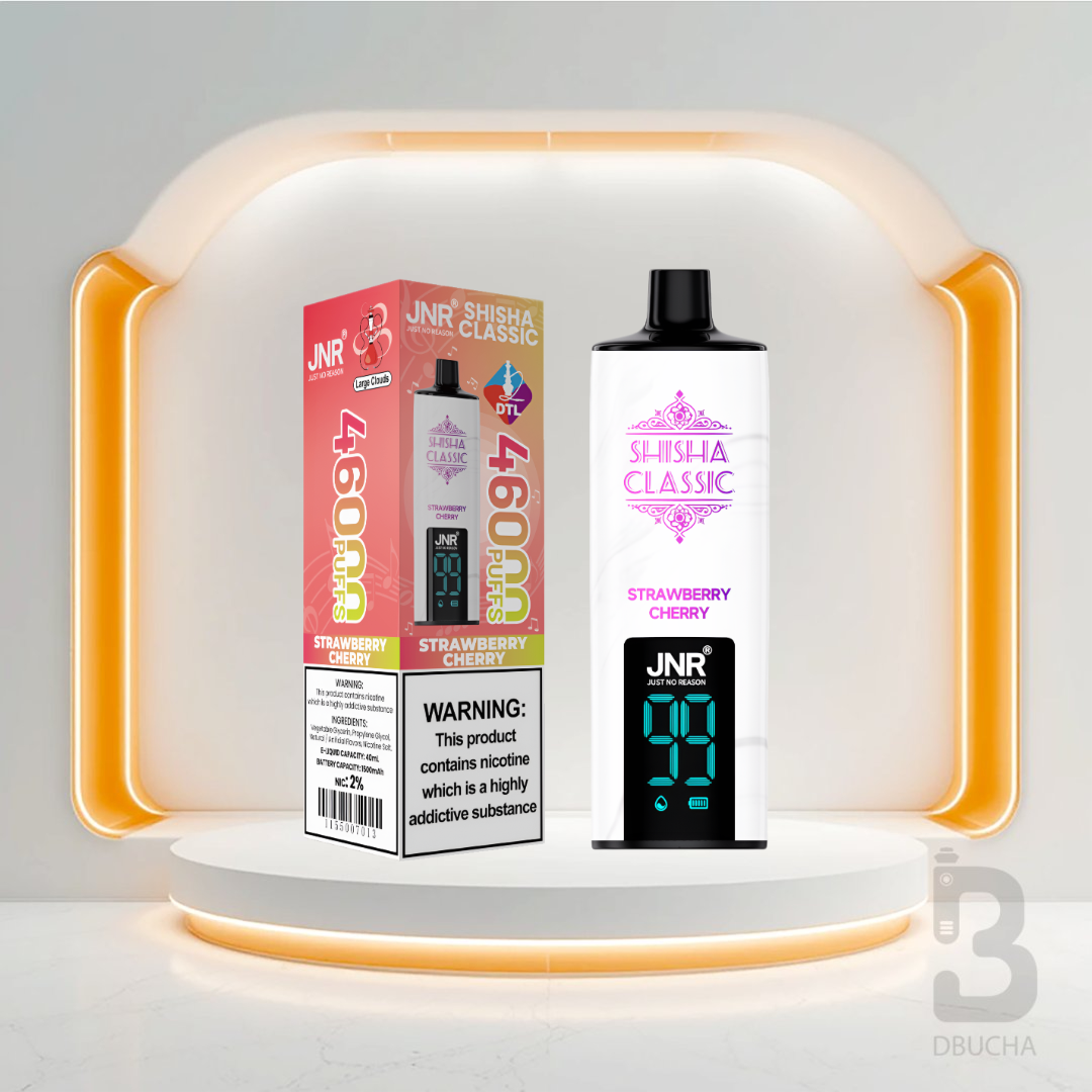Jednorazówki - E papieros - JNR Shisha Classic- 46K buchów - Strawberry Cherry - Najtańsze