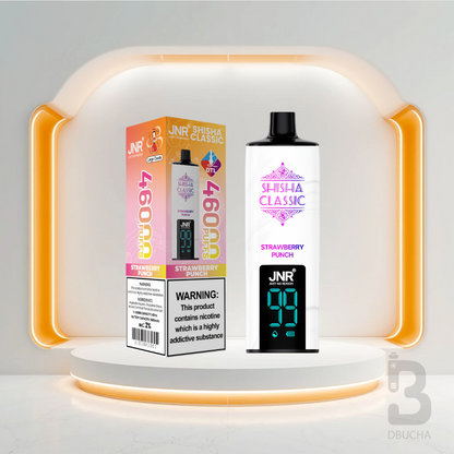 Jednorazówki - E papieros - JNR Shisha Classic- 46K buchów - Strawberry Punch  - Najtańsze