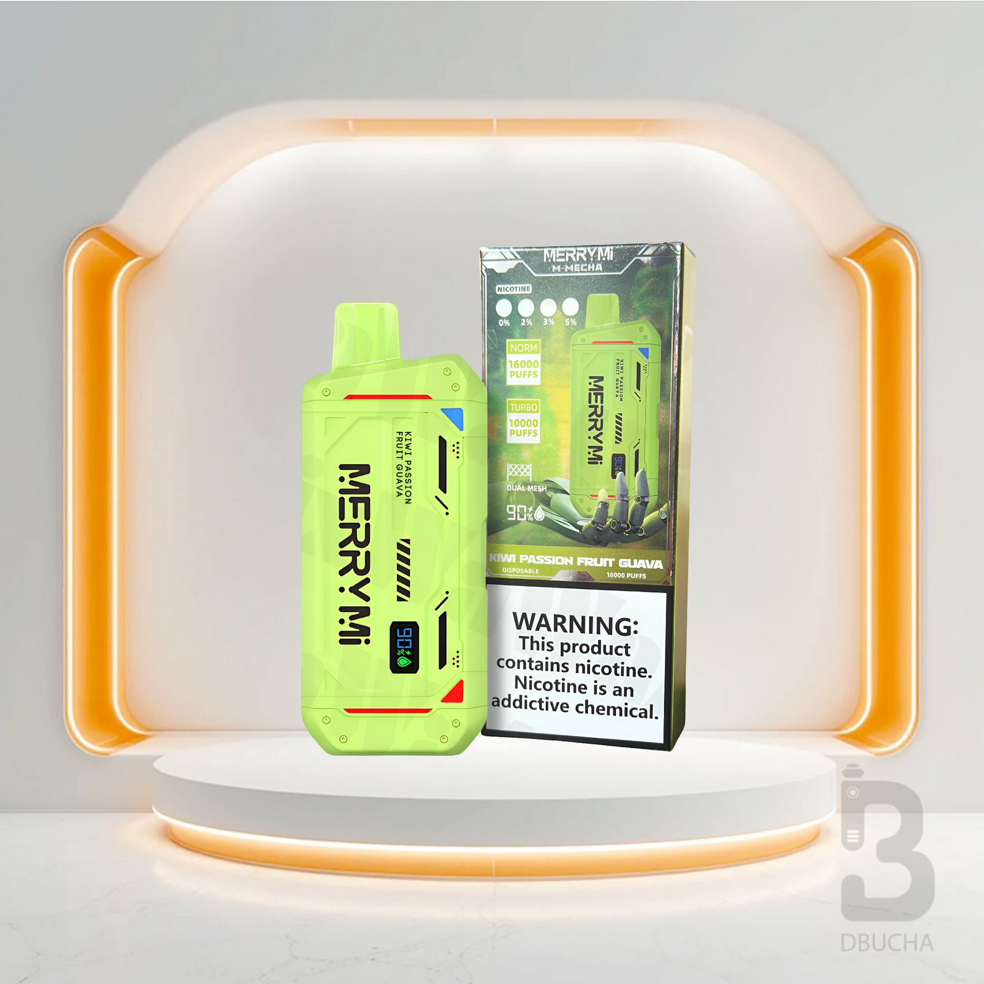 Jednorazówki - E papieros - Polska - MerryMi - M Mecha - 16K - Kiwi Passion Fruit Guava - Najtańsze