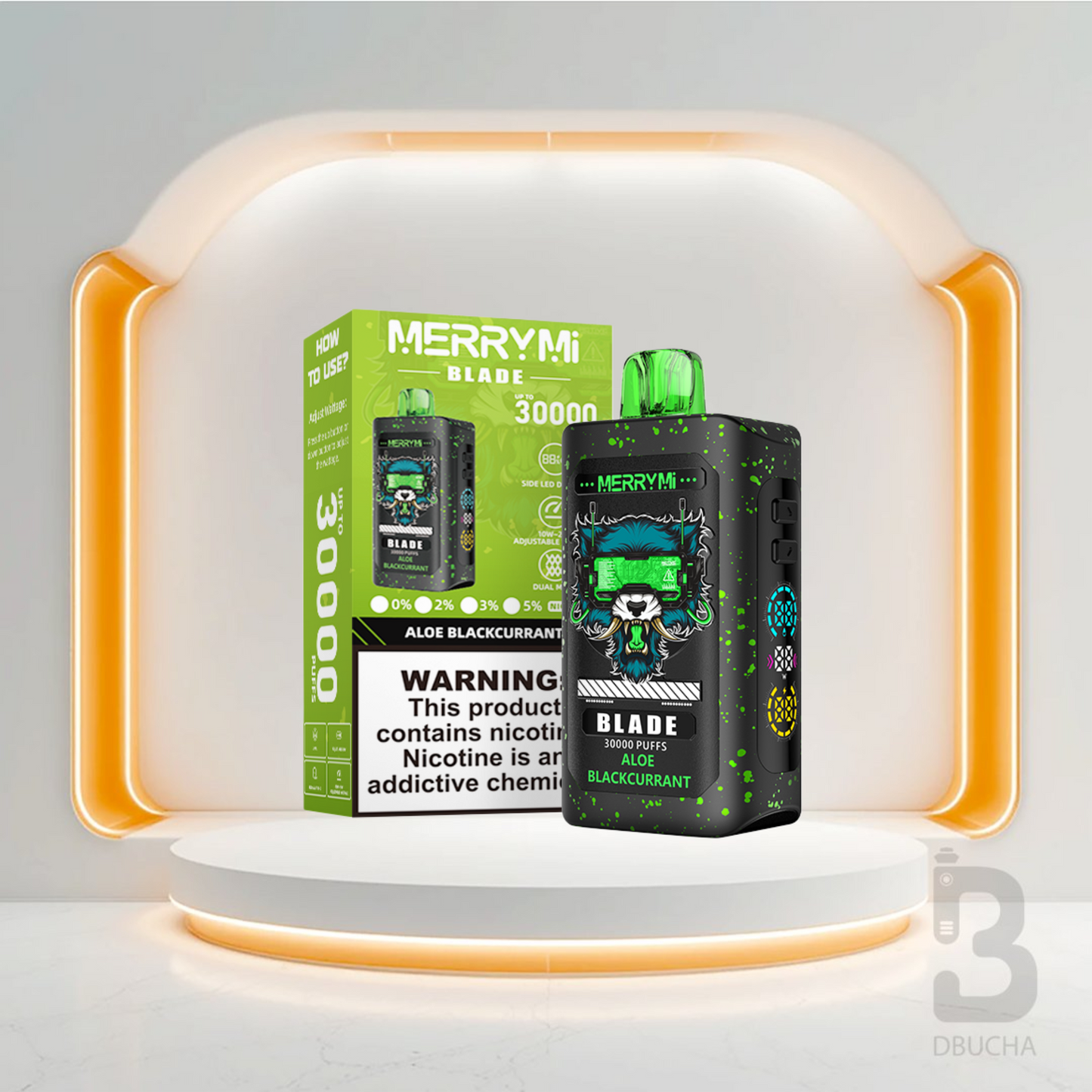 Jednorazówki - E papieros - Polska - MerryMi - Blade - 30K - Aloe Blackurrant - Najtańsze