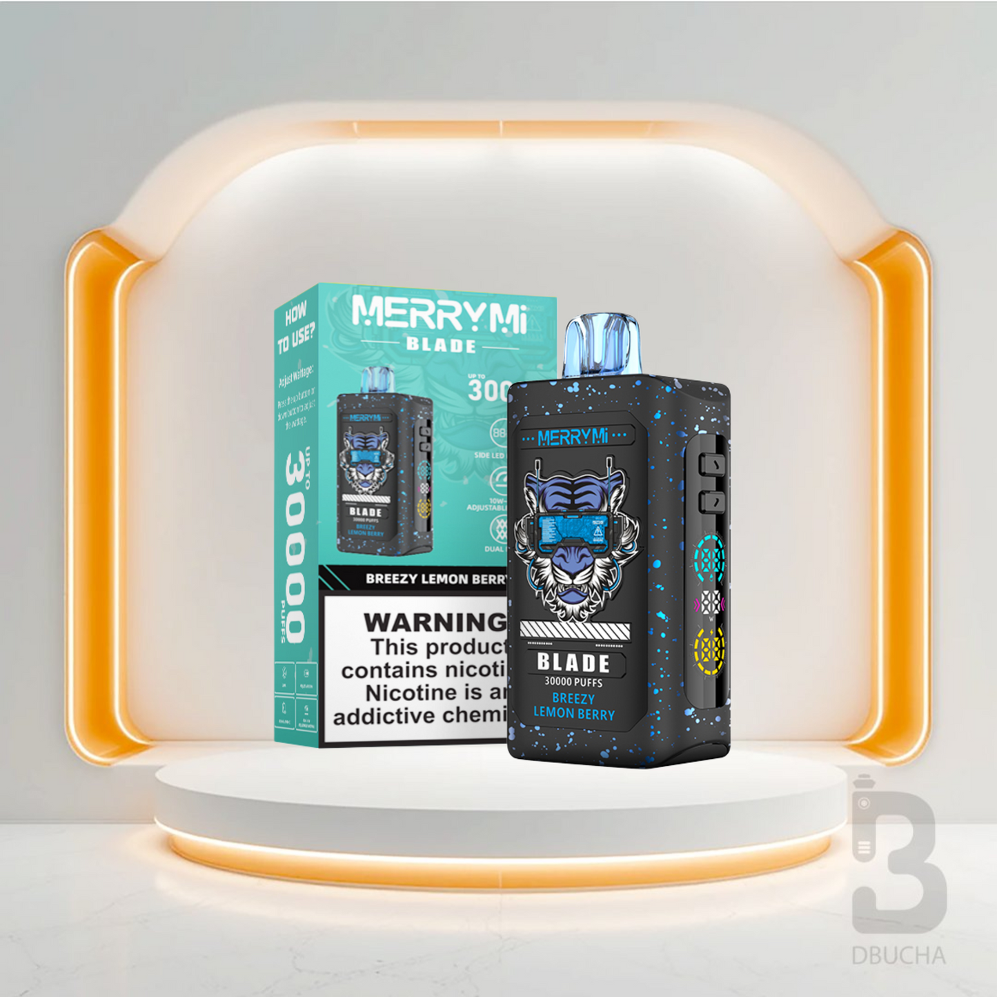 Jednorazówki - E papieros - Polska - MerryMi - Blade - 30K - Breezy Lemon Berry - Najtańsze