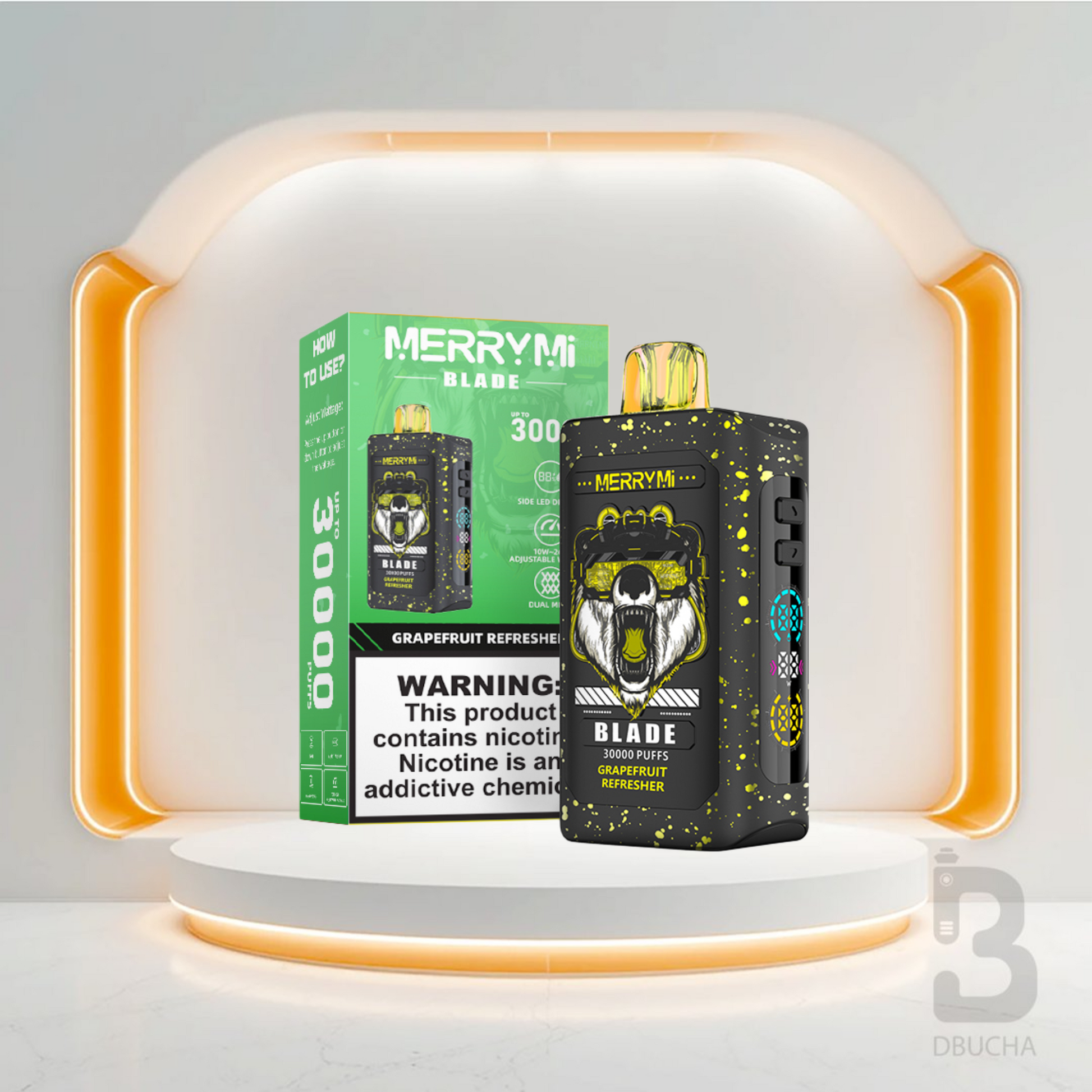 Jednorazówki - E papieros - Polska - MerryMi - Blade - 30K - Grapefruit Refresher - Najtańsze