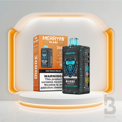 Jednorazówki - E papieros - Polska - MerryMi - Blade - 30K - Iced Peach Melon - Najtańsze