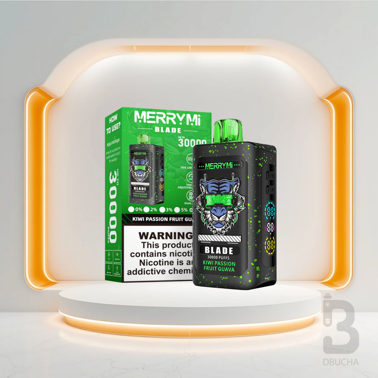 Jednorazówki - E papieros - Polska - MerryMi - Blade - 30K - Kiwi Passion Fruit Guava - Najtańsze