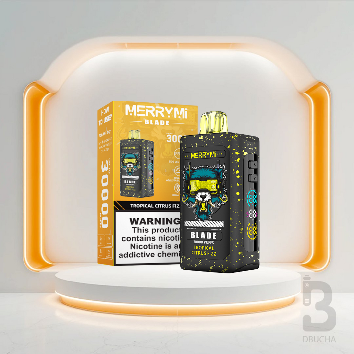 Jednorazówki - E papieros - Polska - MerryMi - Blade - 30K - Tropical Citrus Fizz - Najtańsze