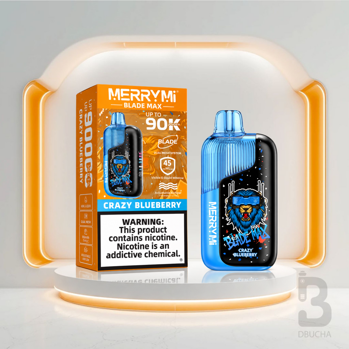 Jednorazówka MERRYMI® Blade Max 90K Crazy Blueberry – e papieros 90 000 buchów
