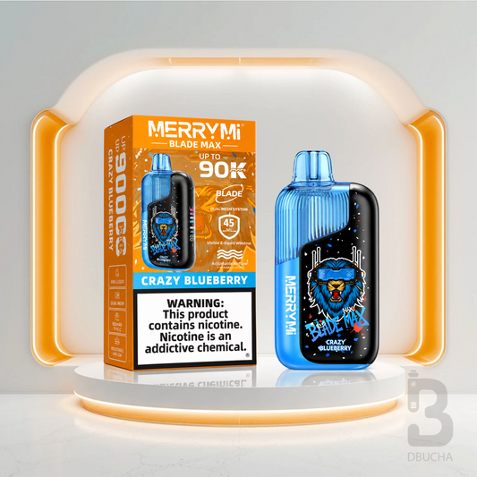 Jednorazówka MERRYMI® Blade Max 90K Crazy Blueberry – e papieros 90 000 buchów