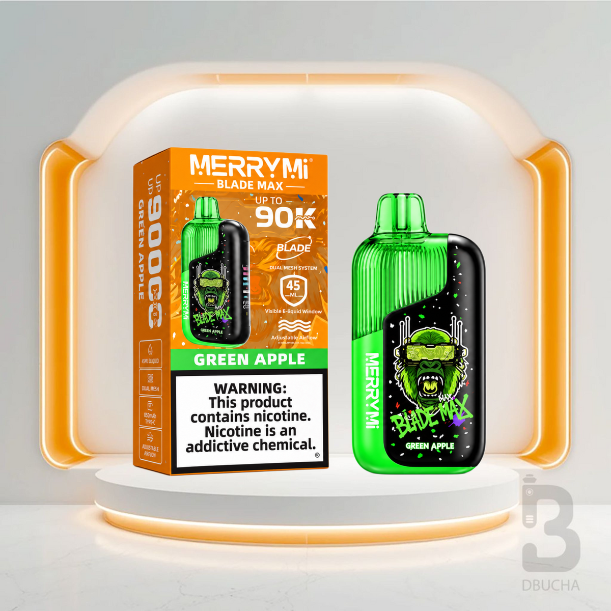 Jednorazówka MERRYMI® Blade Max 90K Green Apple – e papieros 90 000 buchów