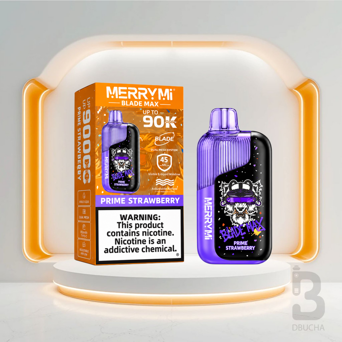 Jednorazówka MERRYMI® Blade Max 90K Prime Strawberry – e papieros 90 000 buchów