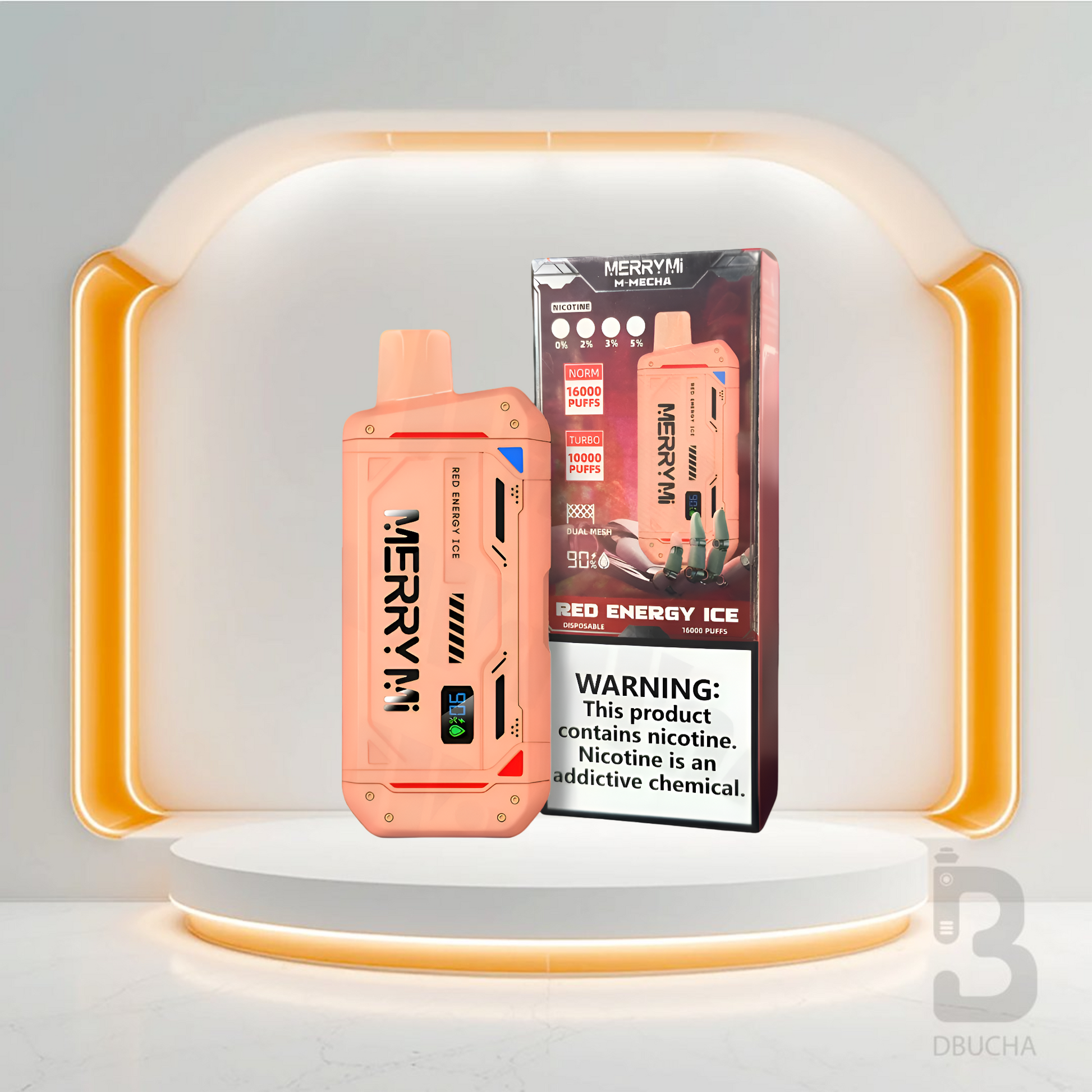 Jednorazówki - E papieros - Polska - MerryMi - M Mecha - 16K - Red Energy Ice - Najtańsze