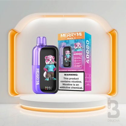 Jednorazówki - E papieros - Polska - MerryMi - Panda X - 40K - Blueberry Raspberry Cherry - Najtańsze