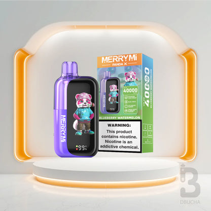 Jednorazówki - E papieros - Polska - MerryMi - Panda X - 40K - Blueberry Watermelon - Najtańsze