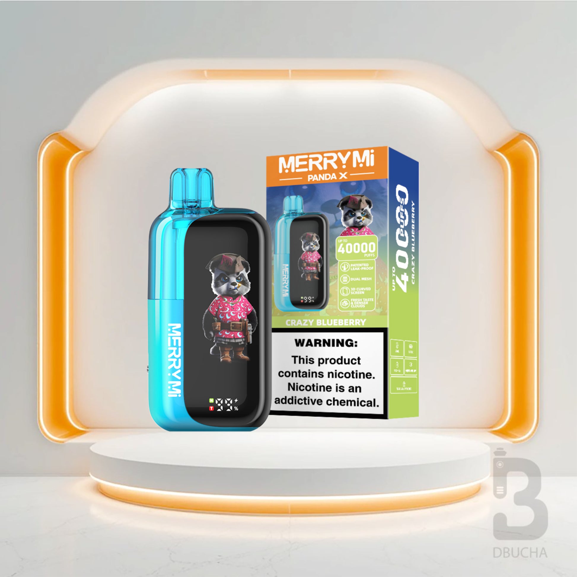 Jednorazówki - E papieros - Polska - MerryMi - Panda X - 40K - Crazy Blueberry - Najtańsze