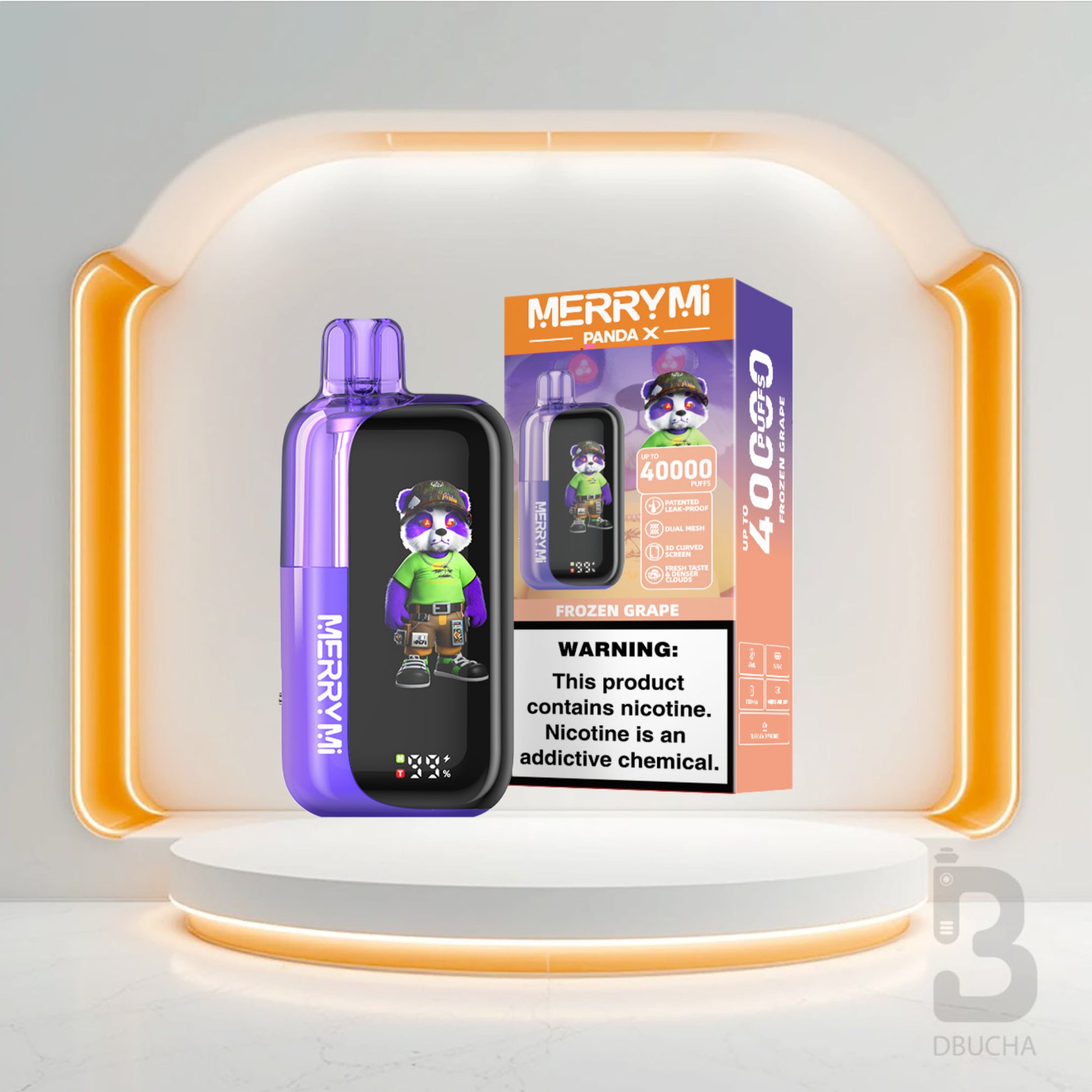 Jednorazówki - E papieros - Polska - MerryMi - Panda X - 40K - Frozen Grape - Najtańsze