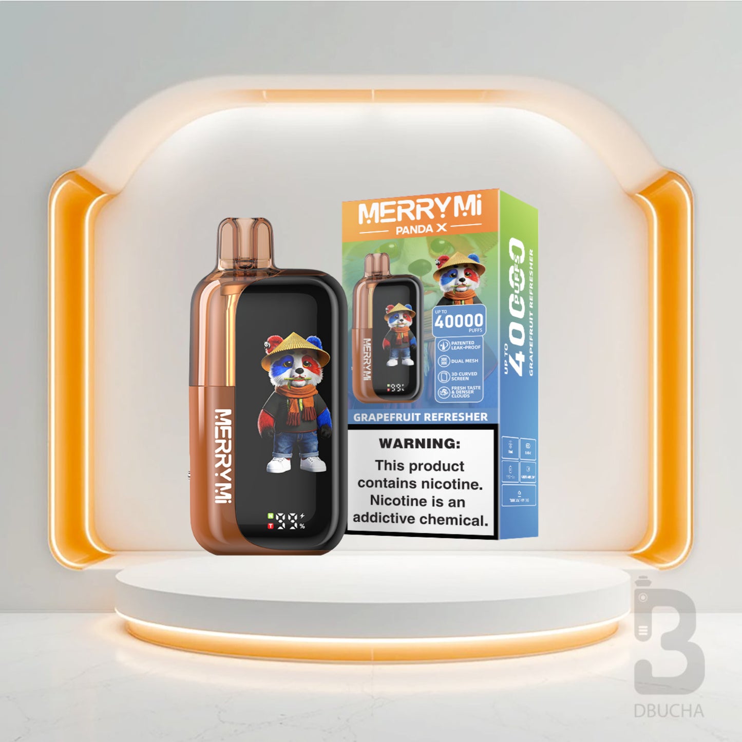 Jednorazówki - E papieros - Polska - MerryMi - Panda X - 40K - Grapefruit Refresher - Najtańsze