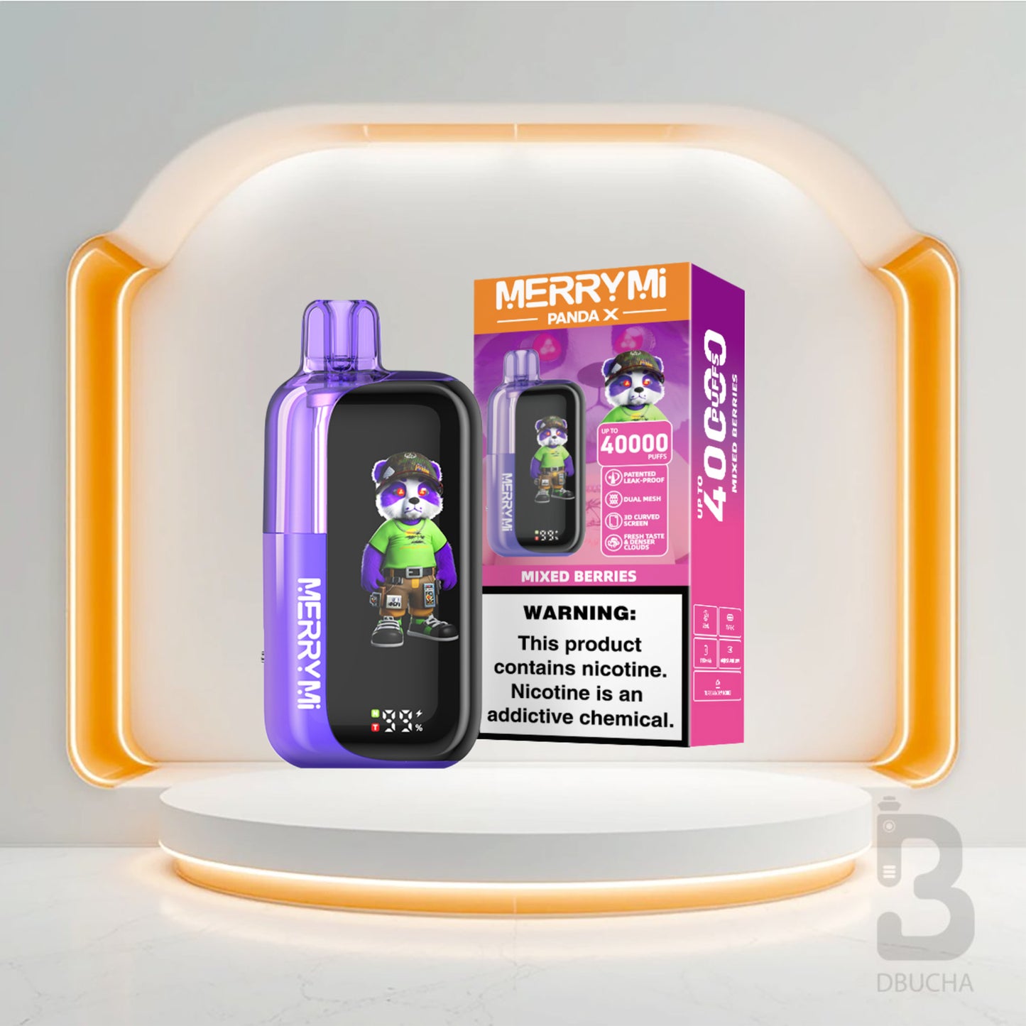 Jednorazówki - E papieros - Polska - MerryMi - Panda X - 40K - Mixed Berries - Najtańsze