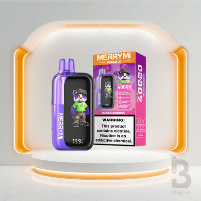 Jednorazówki - E papieros - Polska - MerryMi - Panda X - 40K - Mixed Berries - Najtańsze