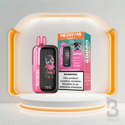 Jednorazówki - E papieros - Polska - MerryMi - Panda X - 40K - Prime Strawberry - Najtańsze