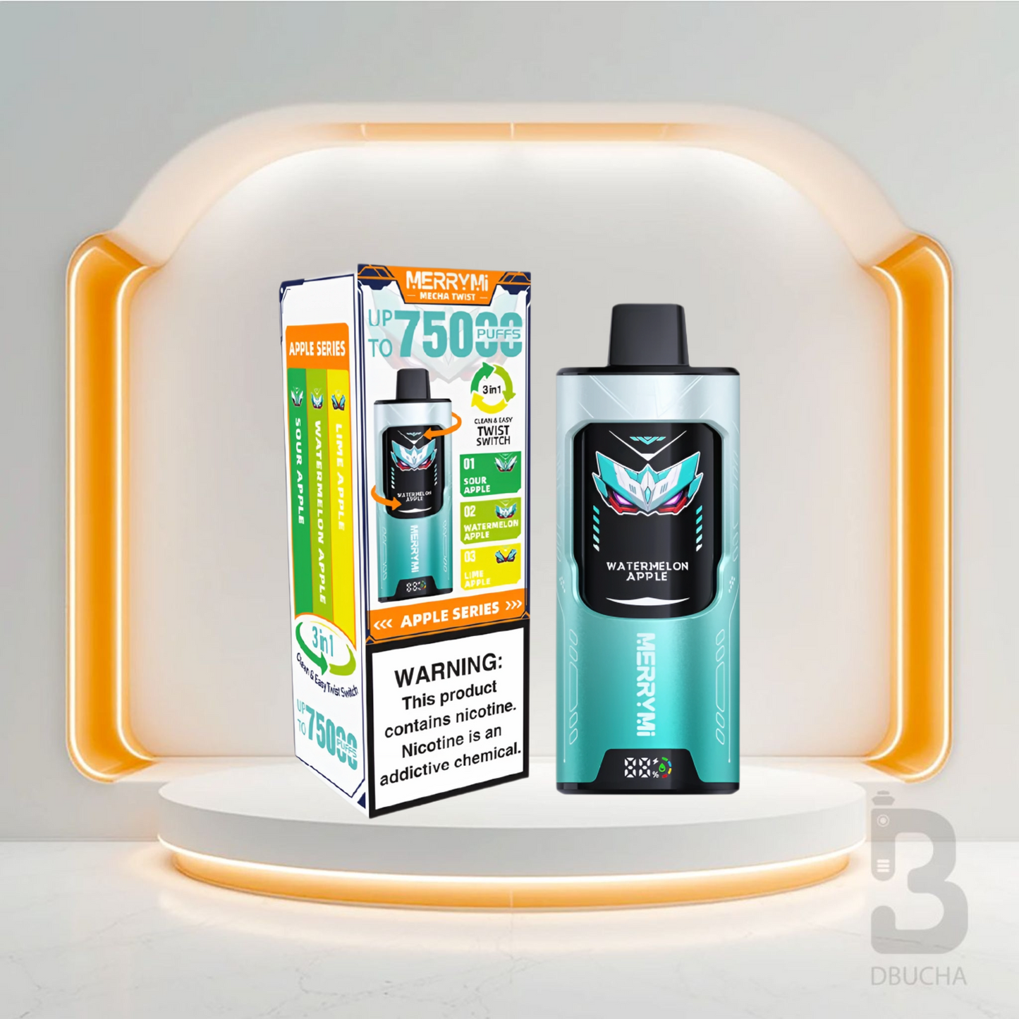 Jednorazówki MERRYMI Mecha Twist 75K Buchów - E papieros 5% | Triple Smaków