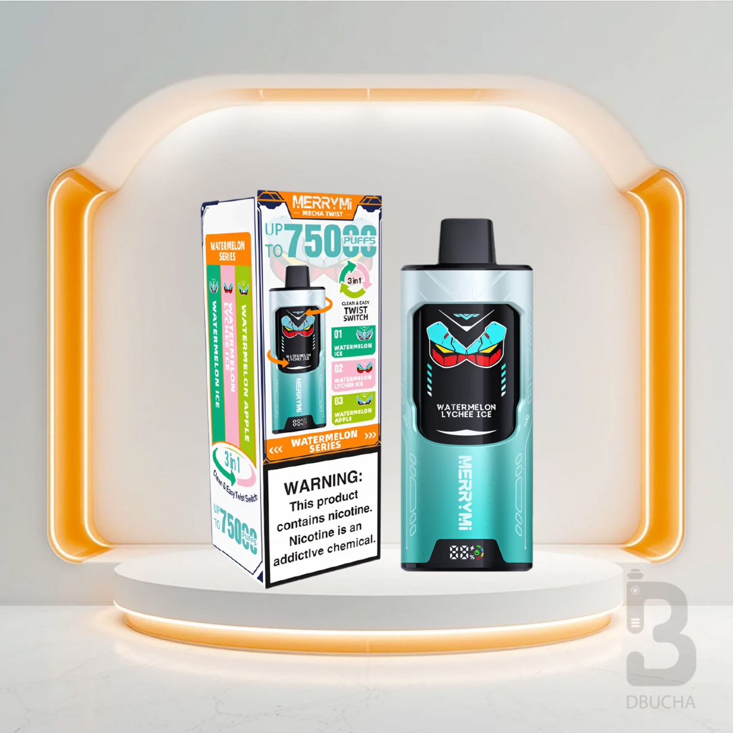 Jednorazówki MERRYMI Mecha Twist 75K Buchów - E papieros 5% | Triple Smaków