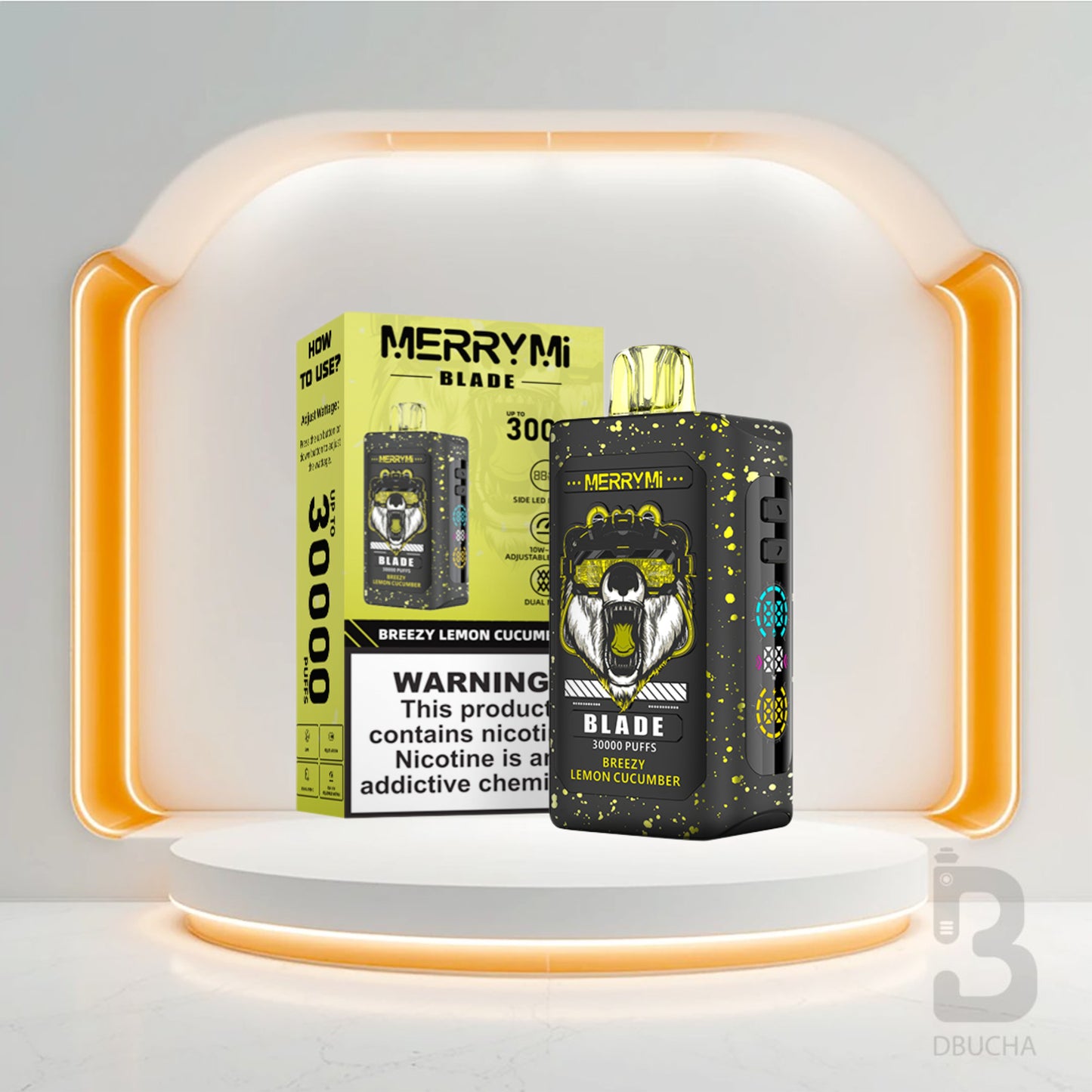 Jednorazówki - E papieros - Polska - MerryMi - Blade - 30K - Breezy Lemon Cucumber - Najtańsze