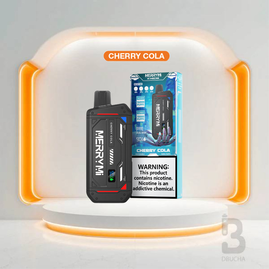 Jednorazówki - E papieros - Polska - MerryMi - M-Mecha - 16K - Cherry Cola - Najtańsze