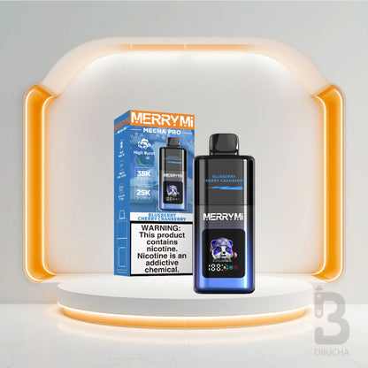 Jednorazówki - E papieros - Polska - MerryMi - Mecha Pro - 35K - Blueberry Cherry Cranberry - Najtańsze