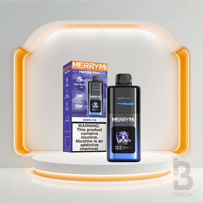 Jednorazówki - E papieros - Polska - MerryMi - Mecha Pro - 35K - Grape Ice - Najtańsze