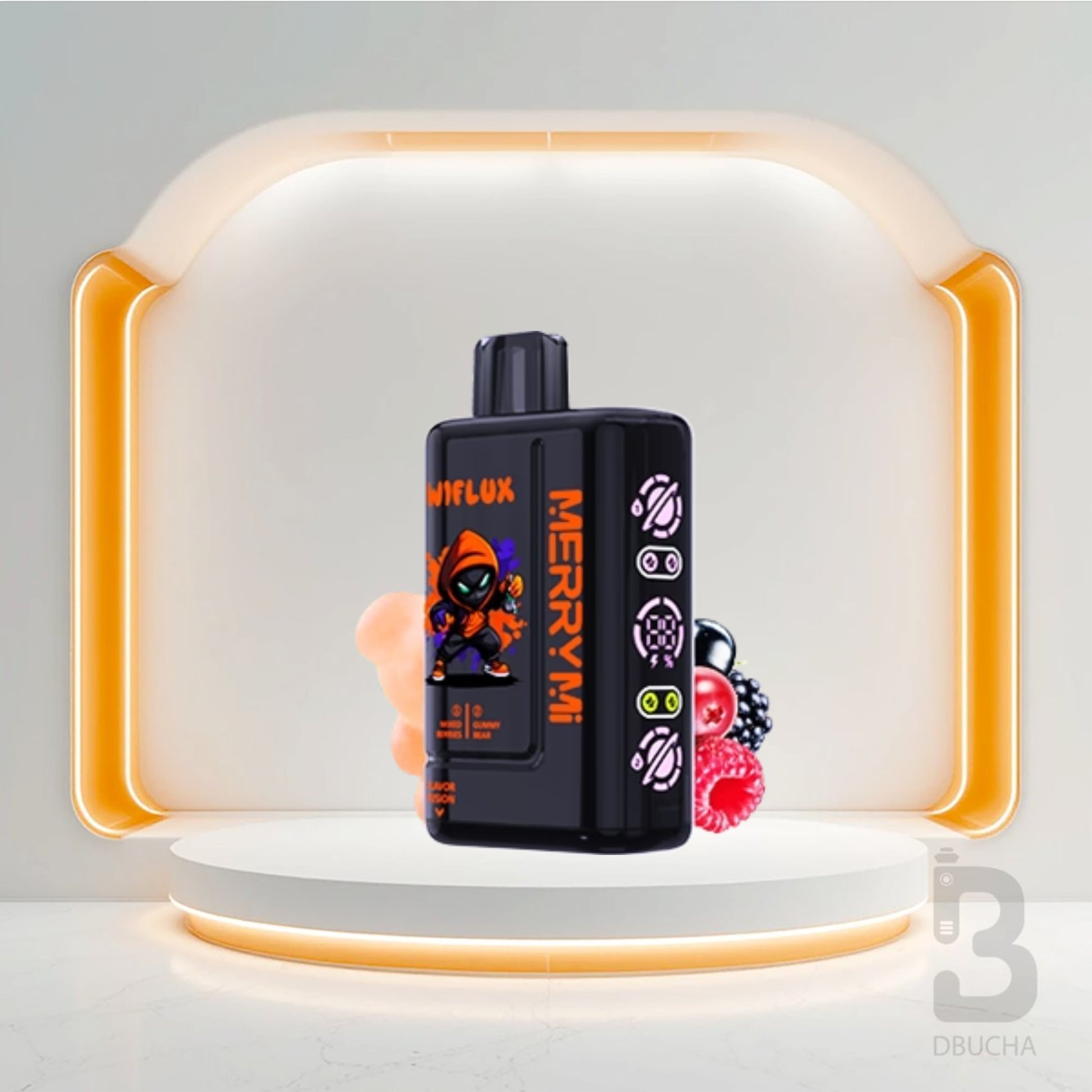 Jednorazówki - E papieros - Polska - MerryMi - Wiflux - 24K - Mixed Berries & Gummy Bear - Najtańsze